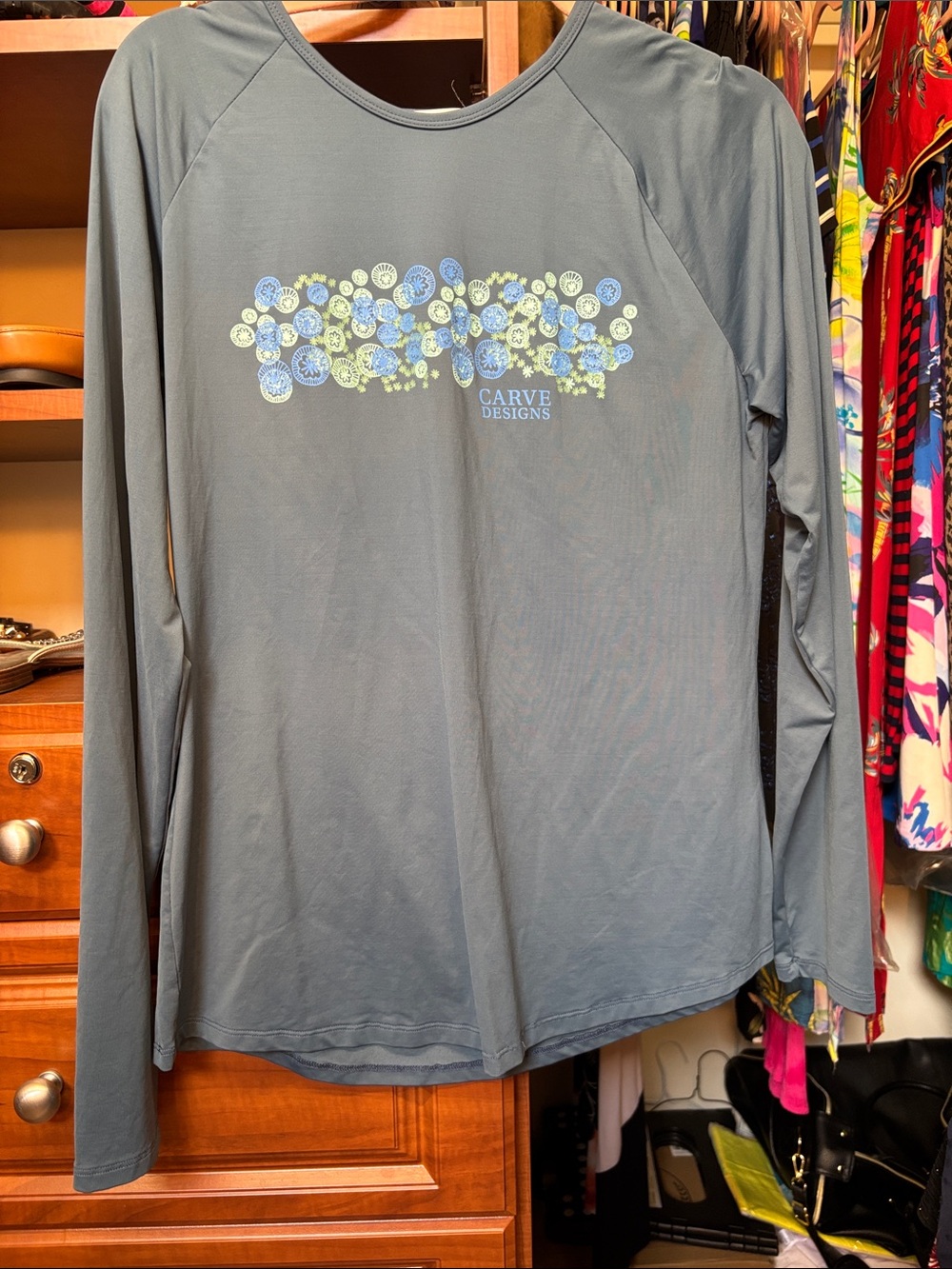 Carve Designs Women’s Long-Sleeve Surf Shirt in teal green